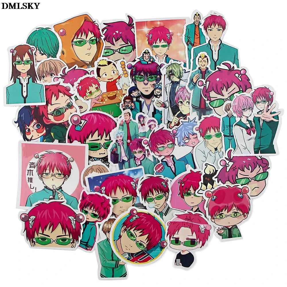 

MD098 DMLSKY 35pcs Anime Character PVC DIY Scrapbooking For Home Wall Notebook Phone Luggage Laptop Bicycle Album Stickers