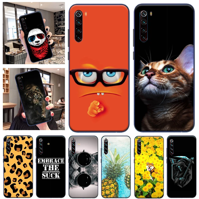 

For Xiaomi Redmi Note 8 Phone Case For Redmi Note 8 Pro Soft Touch TPU Silicon For Xiaomi Redmi Note 8T TPU Shell Black Bumper