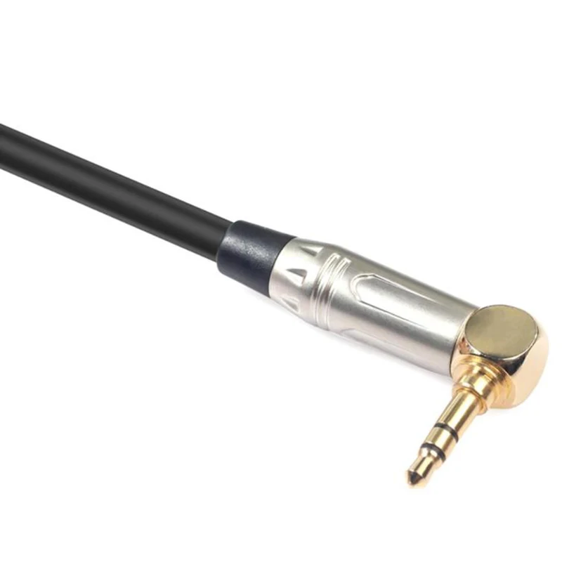 0.3M 90 Degree 3.5Mm Stereo Trs Male To Xlr 3Pin Female Audio Cable Wire Converter For Earphone Microphone Electric Guitar | Электроника