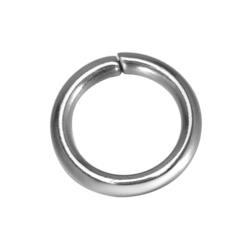 

304 открытые соединительные кольца из нержавеющей стали, фурнитура, круглый серебряный цвет, 8 мм (3/8 дюйма) диаметр, 500 шт.