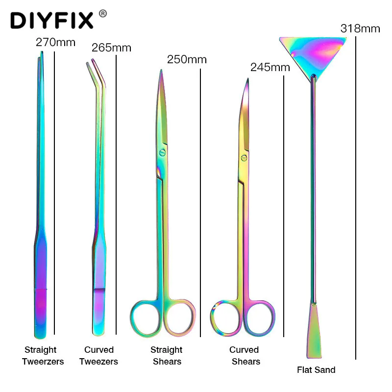 5 шт. пинцеты для аквариума из нержавеющей стали|Промышленные пинцеты| |