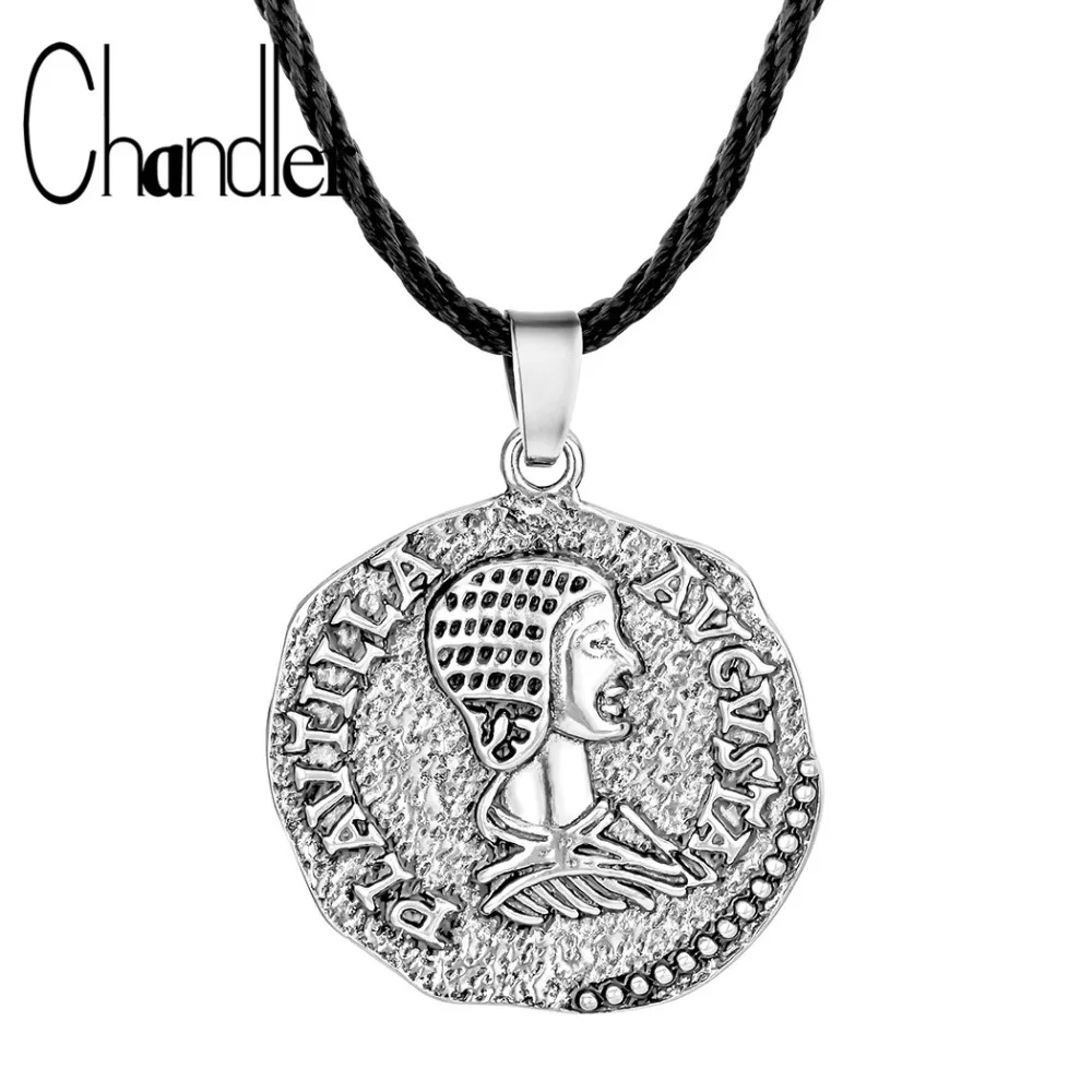 Чандлер денье ожерелье монета мужчины старинный Римский памятная бижутерия