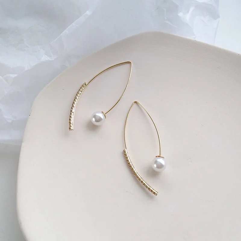 Модные ювелирные изделия серьги из тонкой металлической проволоки круглые с