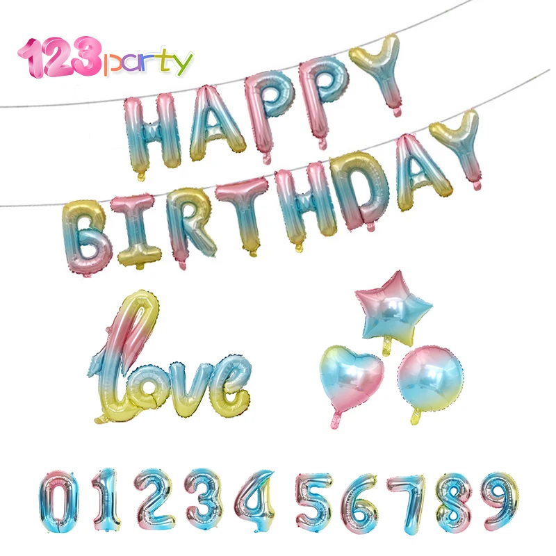 1 шт. воздушный шар с радужным градиентом|Воздушные шары и аксессуары| |