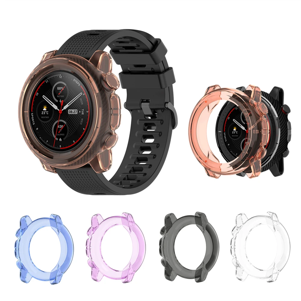 Чехол для смарт часов Huami Amazfit Stratos 3 защитный чехол из ТПУ мягкий Xiaomi Stratos3