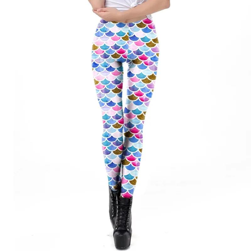 Леггинсы блестящие Легинсы для йоги спортивные женские фитнес-Весы колготки