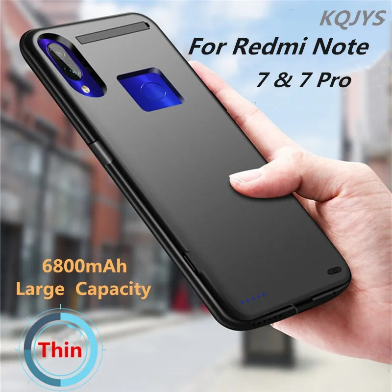 Внешний аккумулятор на 6800 мА · ч чехол для зарядного устройства Xiaomi Redmi Note 7