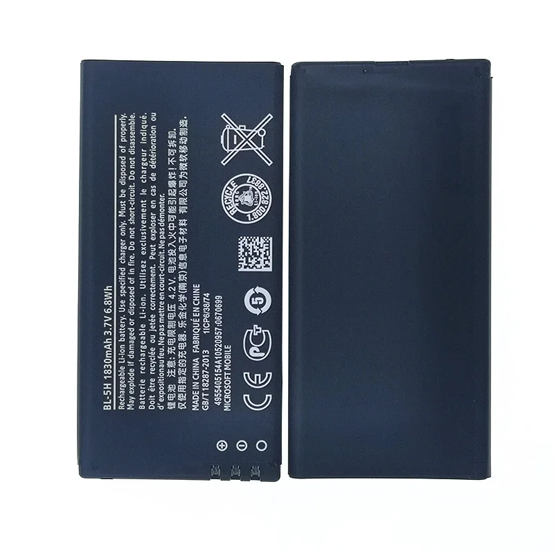 100% Оригинальный аккумулятор 1830 мАч для Nokia Lumia 635 38 630 636 Lumia630 BL-5H BL5H + номер