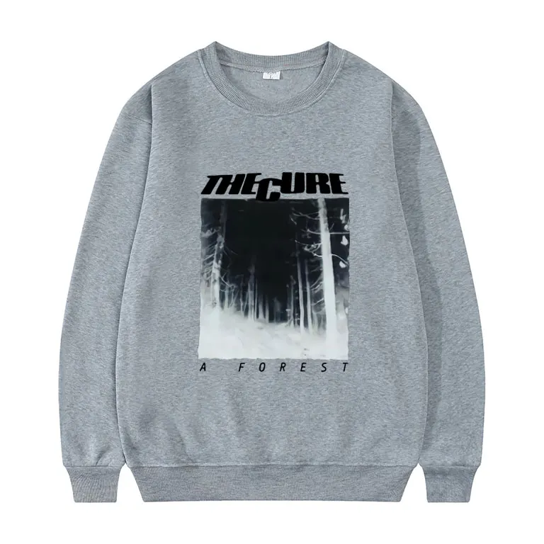 

THE CURE Sweatshirts A FOREST Pullover Unisex Vintage Streetwear Tops Fashion Loose Men Sweatshirt Mens Unique Cotton Pullovers