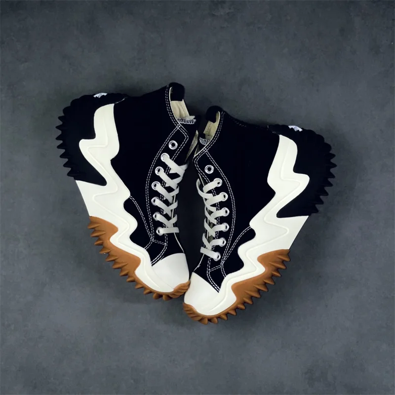 

The latest in the 1970s all-star thick-soled cdg sneakers women's high-top breathable high-quality black skateboard shoes women