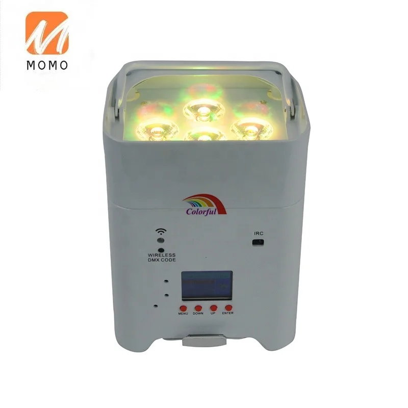 

6*18W RGBWAUV Battery Powered LED DMX Stage Lights