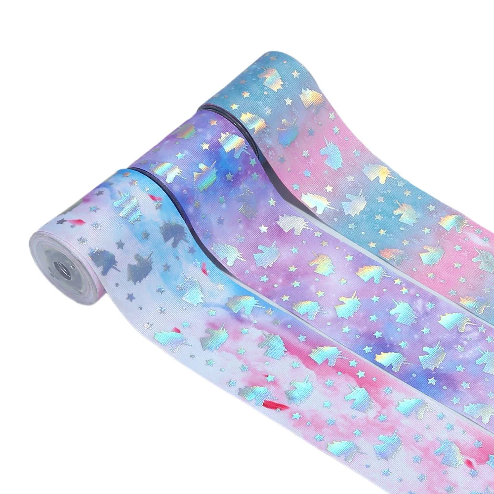 Бесплатная доставка 1 ярд 75 мм бронзовые фламинго и единорог корсажная лента для