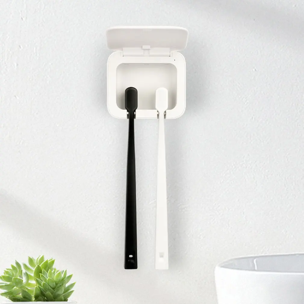 

Toothbrush Sanitizer Plastic Oral Hygiene Anti-Bacteria Sanitize Toothbrush Sterilizer Wall-mounted UV Toothbrush Holder