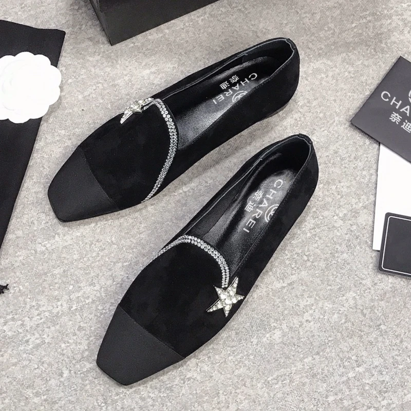 Французские Деловые женские туфли-самый достойный классический стиль на толстом