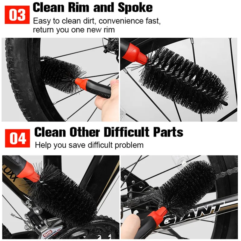 

3PCS/set Bicycle Chain Cleaner Bike Clean Machine Brushes Scrubber Wash Tool Mountain Cycling Cleaning Kit Outdoor Sports 2020