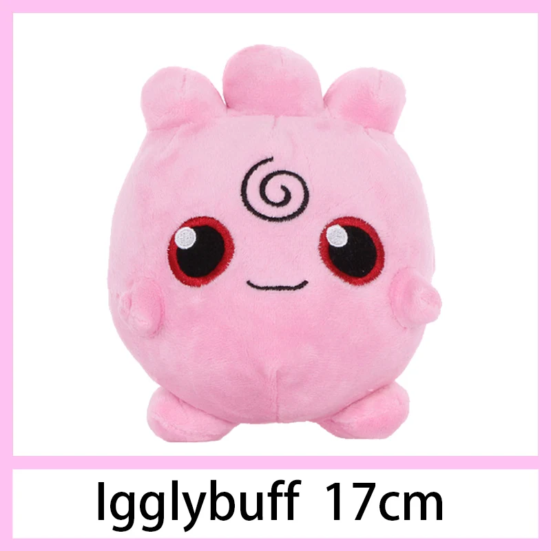 17cm Igglybuff Детектива Пикачу Jigglypuff чармандер Сквиртл плюшевые игрушки мягкие милые захватные машины куклы для детей Забавный подарок - Цвет: 17cm Igglybuff