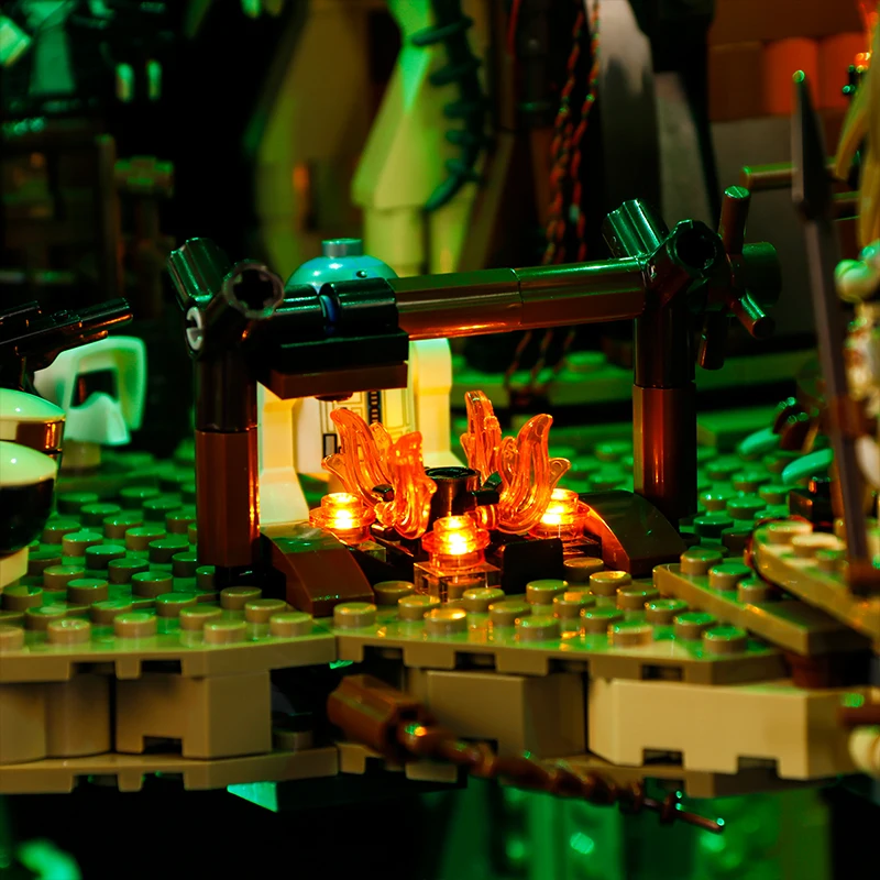 Светодиодный светильник для Lego 10236 деревня эвоков в сборе квадратный совместимый