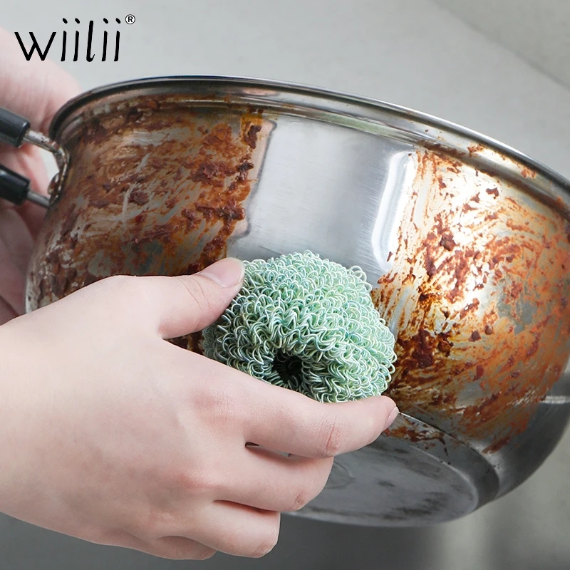 Нано щетка для чистки кухонной посуды с шариком Высокоэффективная посуда