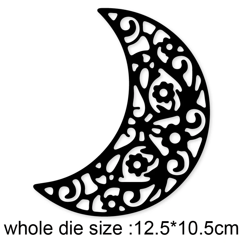 

Etched MOON FRAME Metal Cutting Die Mold Stencil for DIY Embossing Paper Photo Album Cards Making Scrapbooking Dies Cut Mould