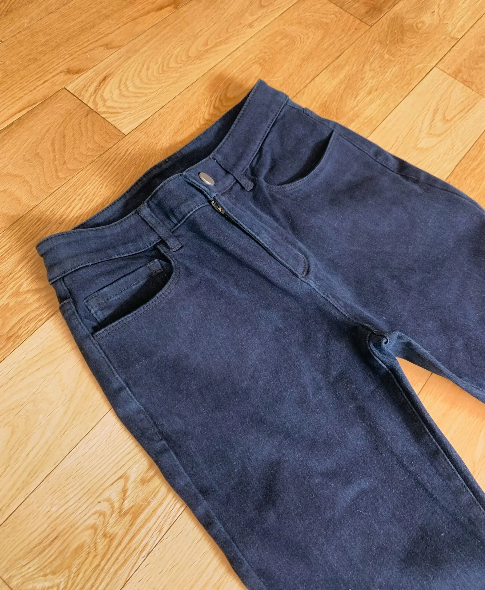 fashion 2021 ladies slim solid color stretch velvet jeans 1102