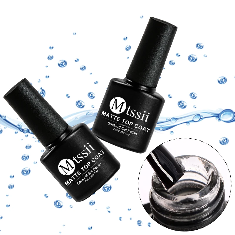 Mtssii УФ светодиодный Гель лак для ногтей верхнее покрытие замачиваемый Базовый