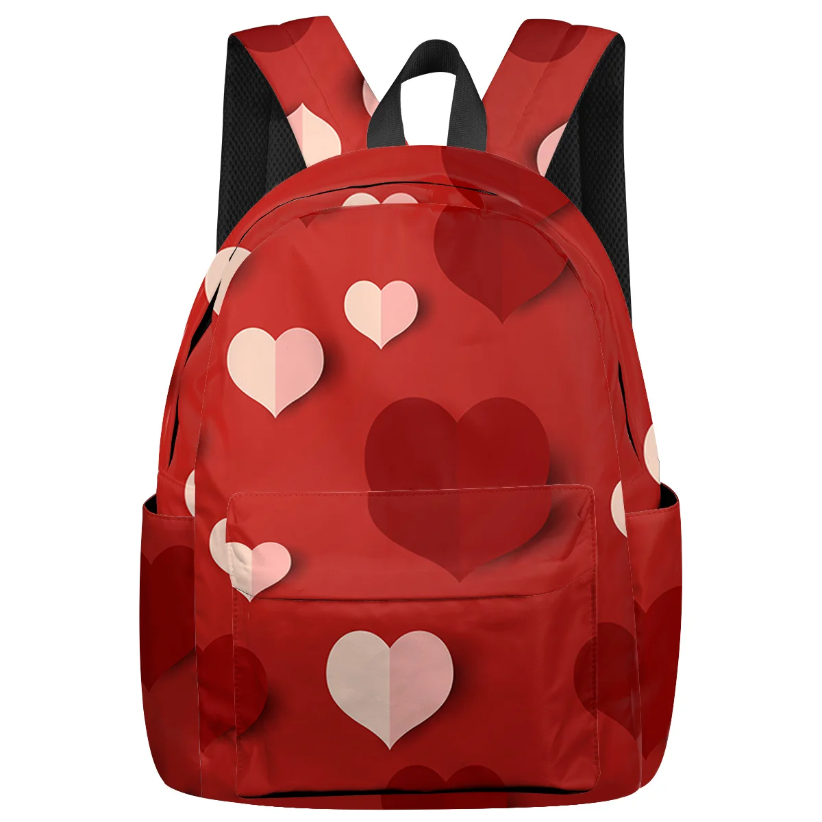 Рюкзак в виде сердца красного и белого цвета для подростков дорожные сумки