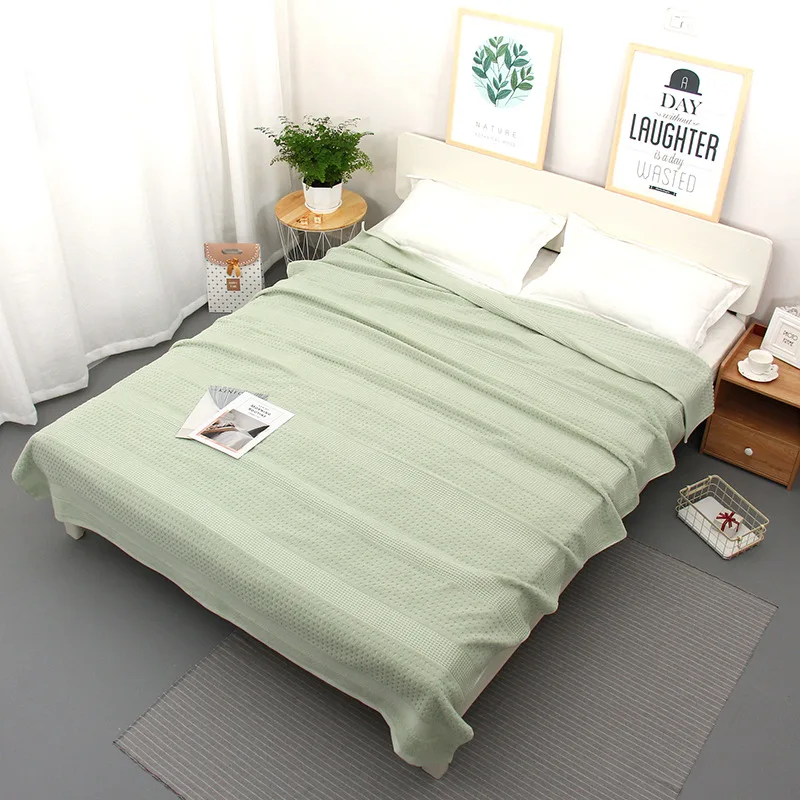 Дышащее муслиновое одеяло для кровати диван покрытие кондиционер мягкое