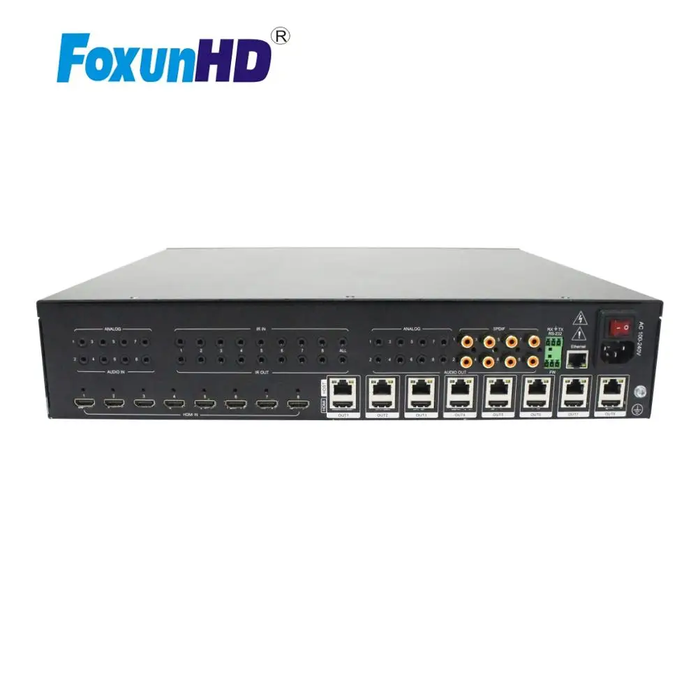Матрица HDBaseT 8x16 с поддержкой кнопок панели/IR/RS232/IP-управление MX12B 70m HDMI матрица 4K |