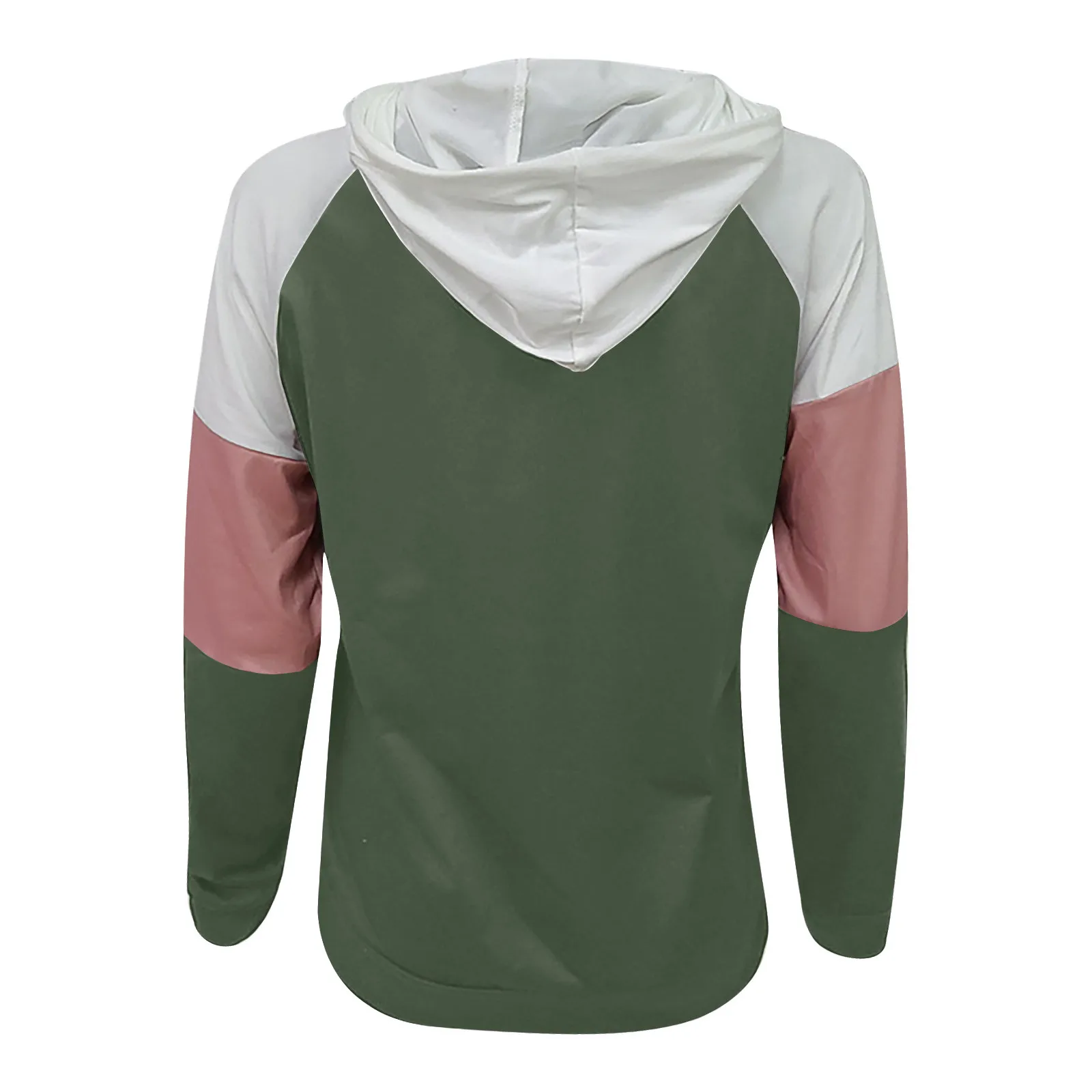Women's Hoodie Sweatshirt Long Sleeve Top Fashion Loose Patchwork Color Block Hoodie T-shirt Long Sleeve Casual Sweatshirt Top