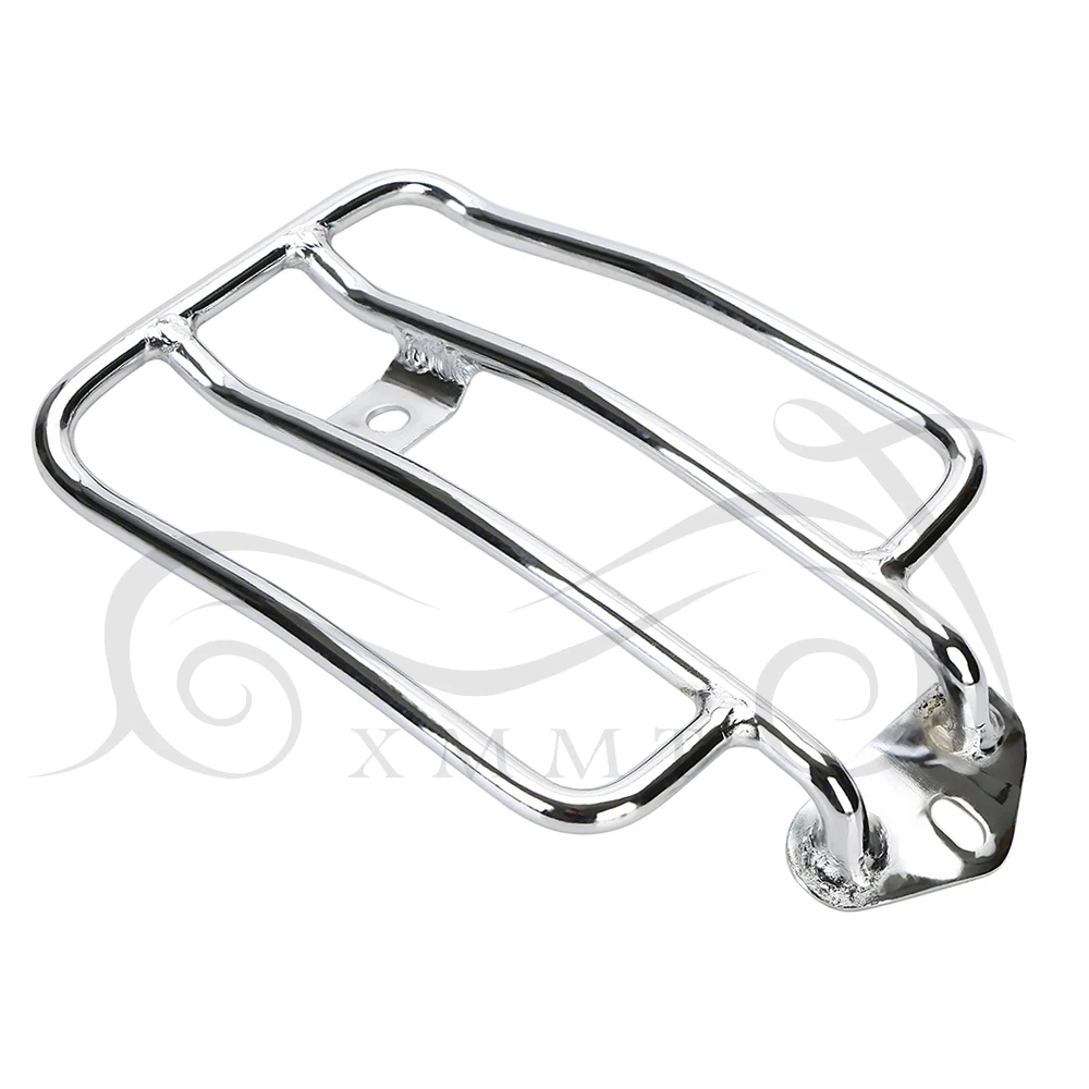 МОТОЦИКЛ хром Solo сиденье багажная Поддержка Полка стойка для Harley XL Sportsters