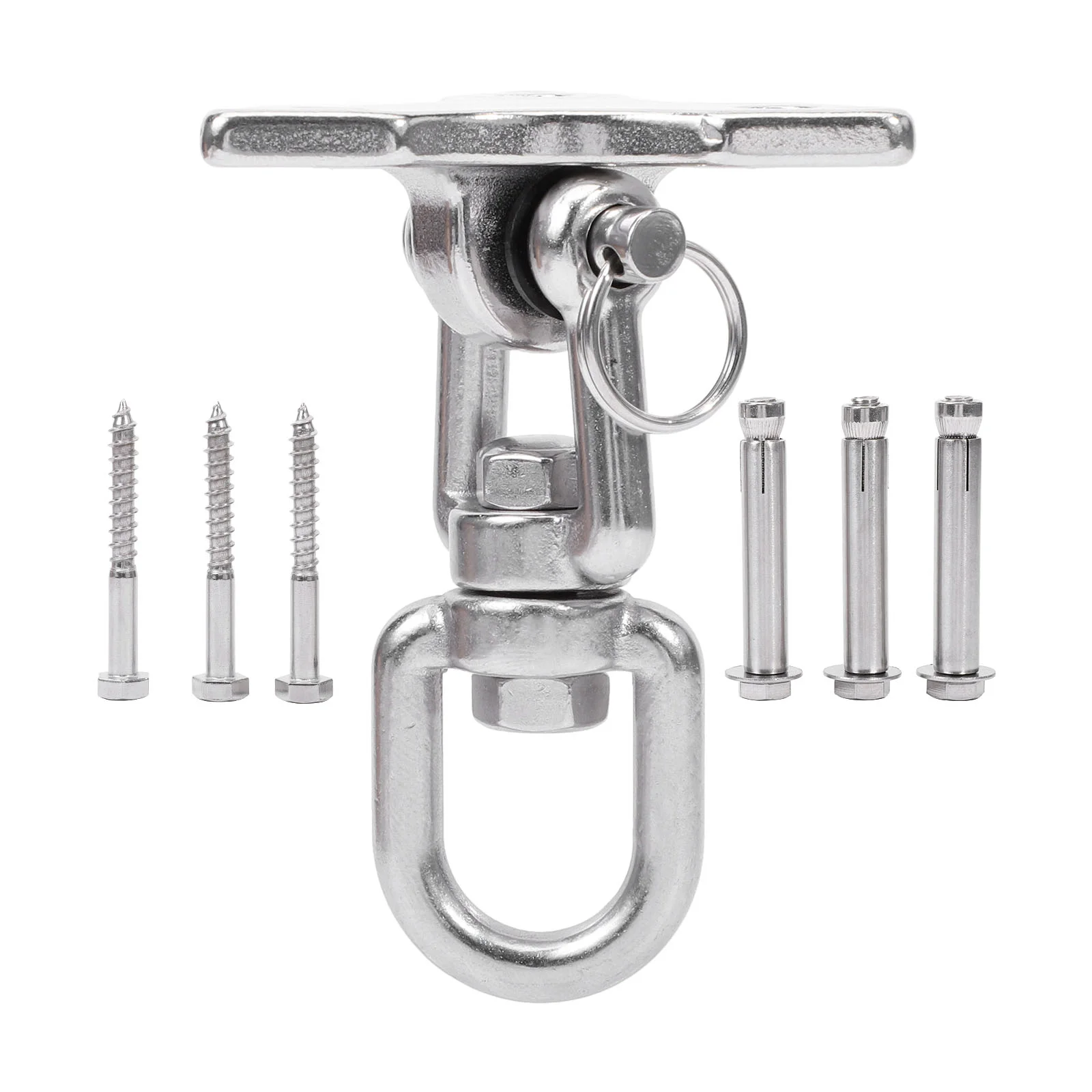 

1 Set Stainless Steel Swing Hook Hammock Connector Hook 360° Swing Hook