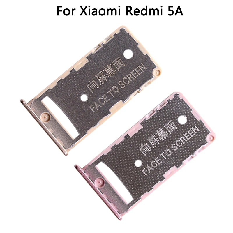 

New 5A SIM Card Tray Socket Slot Holder Adapters Replacement Spare Parts For Xiaomi Redmi 5A SIM & SIM / TF Card Tray Adapters