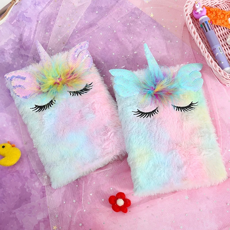 Дети мультфильм тетрадь для дневника с подкладкой студентов мехом школьные