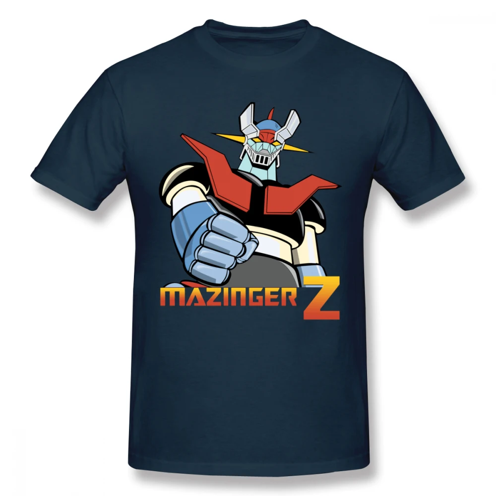 Cool Mazinger Z Robot Cotton T Shirt For Men Women Short Sleeve Anime Tees Shirt Street Vaporwave Fashion T-Shirts Men's Clothes images - 6