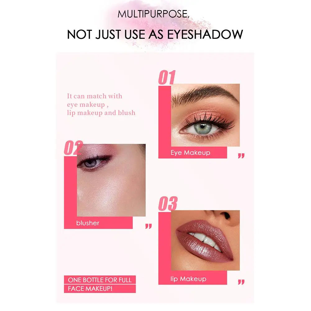 

Women Waterproof Loose Powder Eyeshadow Cream Lasting Glitter Pigment Cosmetic