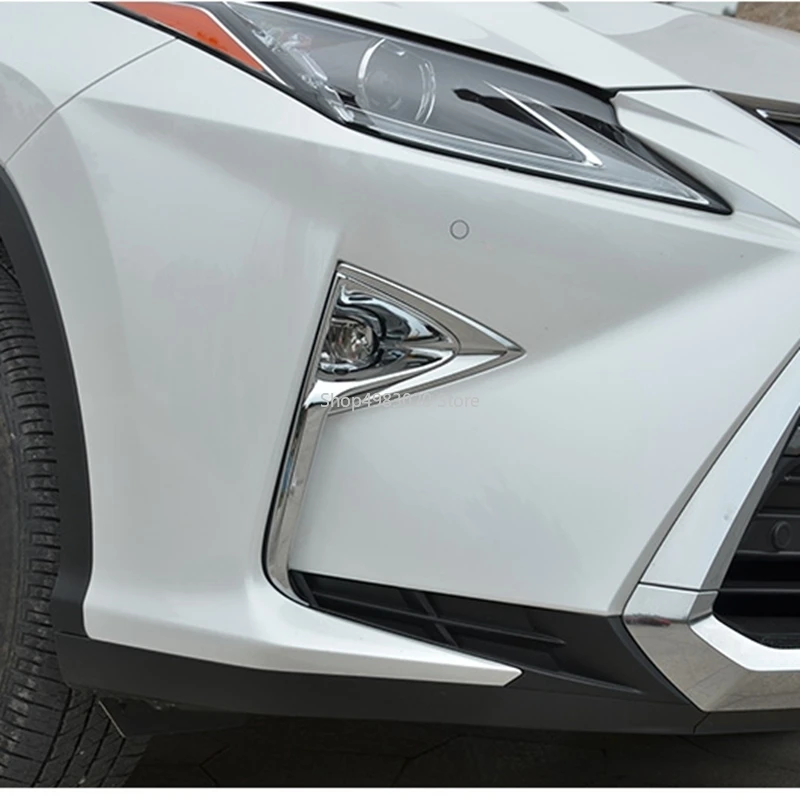 Для LEXUS RX 2016 2017 ABS хромированный передний противотуманный светильник накладка на