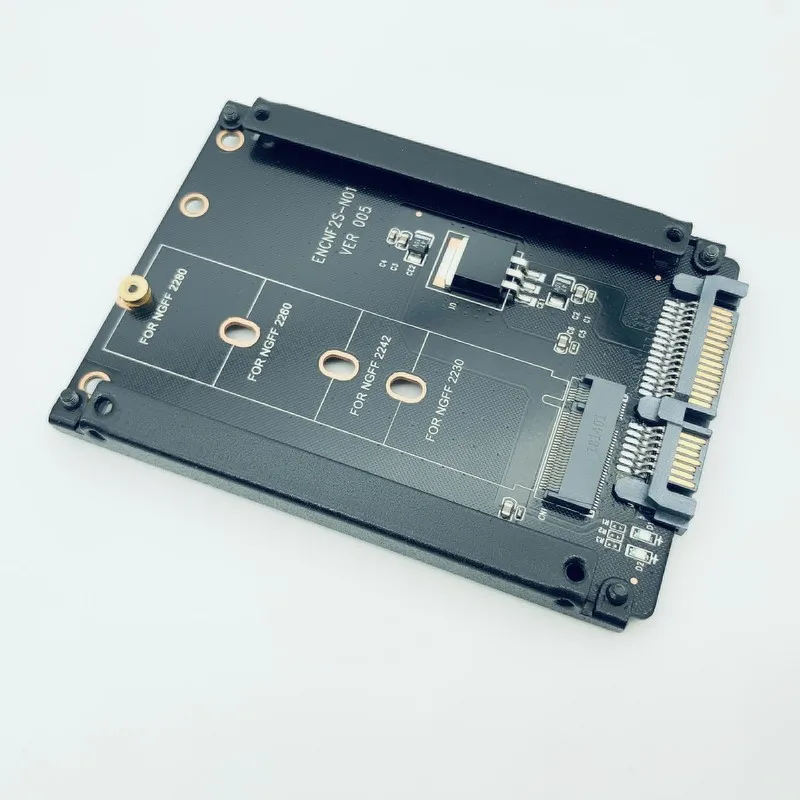QINDIAN добавить на карту M.2 SATA M2 адаптер M2/M.2 NGFF B + M замок для шкафов чехол 2230 2242 2260 2280
