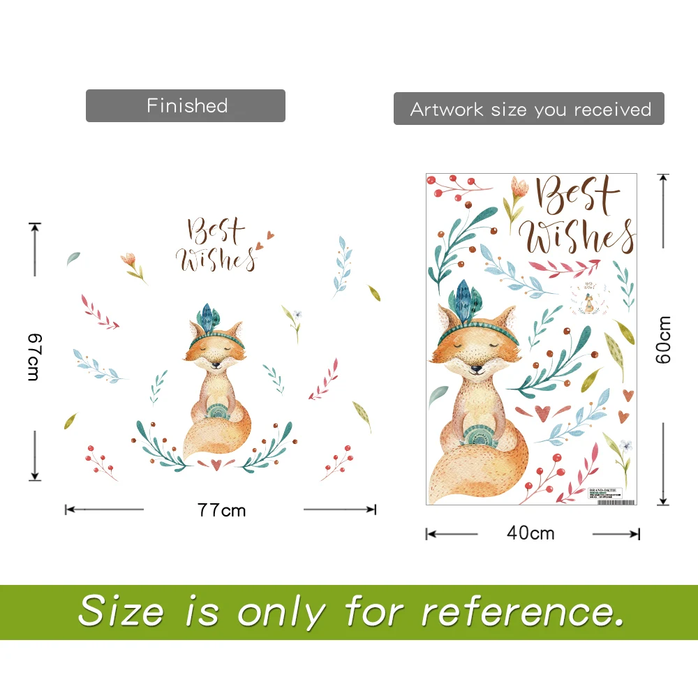 DICOR детские наклейки на стены для детской комнаты цветы Мультяшные животные