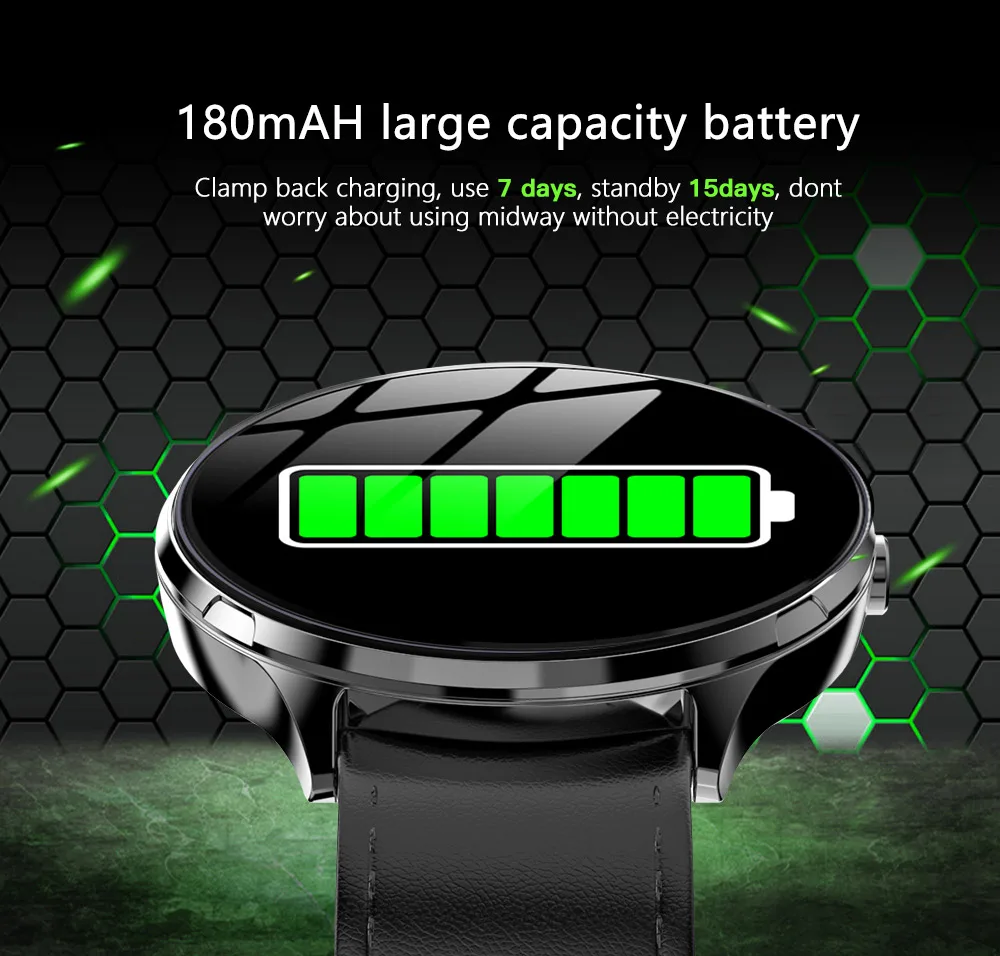 Kospet V12 кожаные Смарт часы из закаленного стекла Bluetooth пульсометр мониторинг
