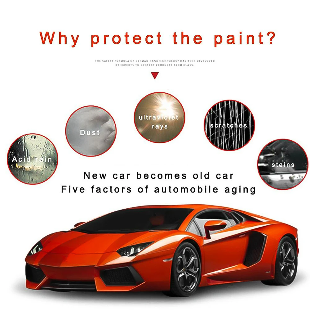 Spray Ceramic Car Top Coating Sealant Repellent Nano Glass Polishing Plated Crystal Liquid Hydrophobic Waterproof Agent | Автомобили и