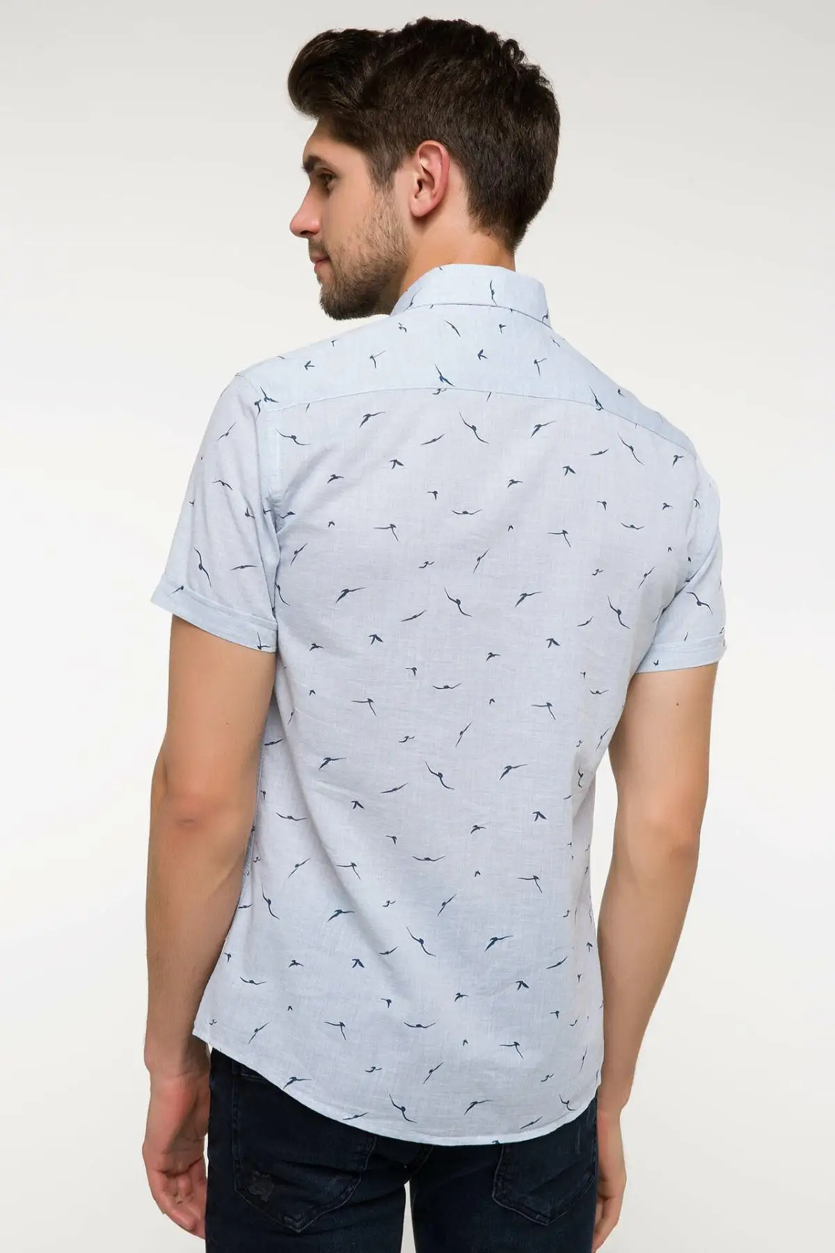 Shirt-I4925AZ18SM с короткими рукавами DeFacto Man | Мужская одежда
