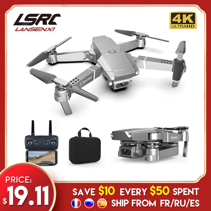 lsrc 2021 новый e68pro мини дрон 4k 1080p hd камера wi