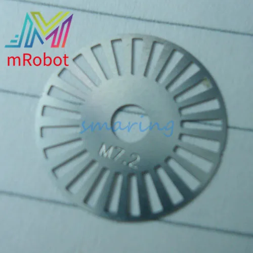 

Customized Code Plate Photoelectric Encoder Meter Wheel Outer Diameter 28 Wire Metal Code Disk M7-2