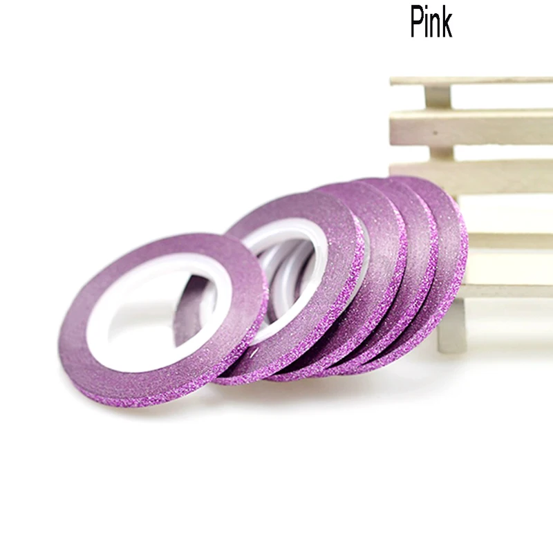 2 мм Лазерная Лента в полоску для нейл арта с блестящим порошком наклейки ногтей