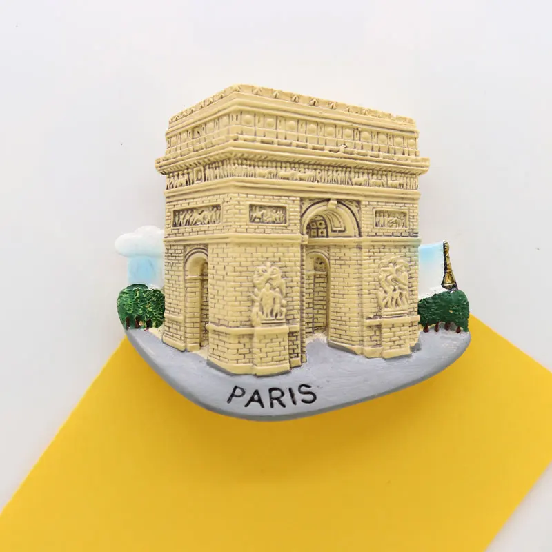 Магнит на холодильник Великобритания Франция Лондон Париж сувенир украшение для