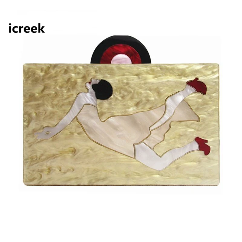 

Сумка-кошелек женская, акриловая, винтажная, в стиле пэчворк