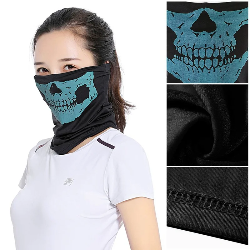 Мулитиколор Череп Бандана Маска для лица велосипеда мотоцикла спортивный шлем