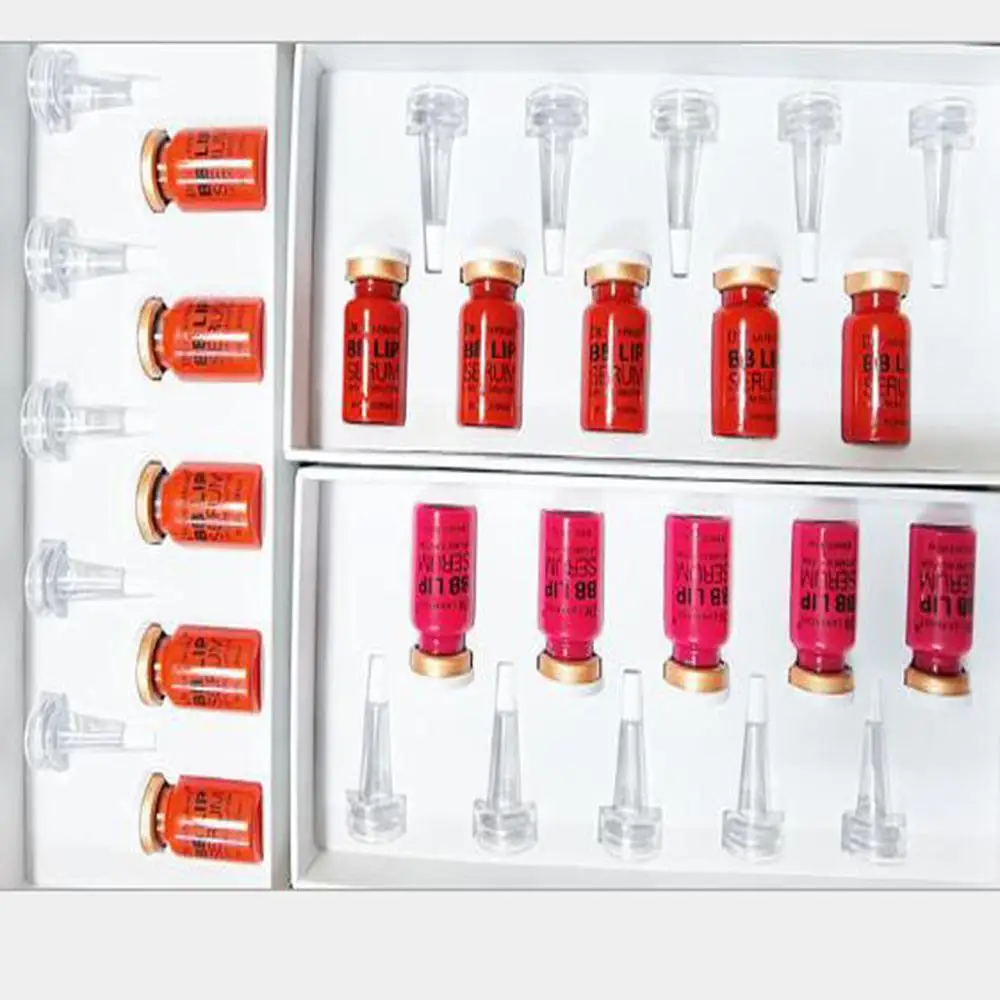 

Korean 8ml BB Lips Ampoule Serum Starter Kit Lip Gloss BB Cream Pigment for Lip Coloring Moisturizing Microneedle Treatment