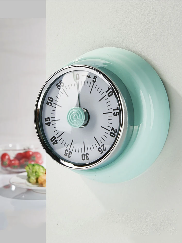 mechanical stopwatch countdown kitchen fridge magnets 60 minute clock cooking timer with loud alarm for kids study gadgets tools free global shipping