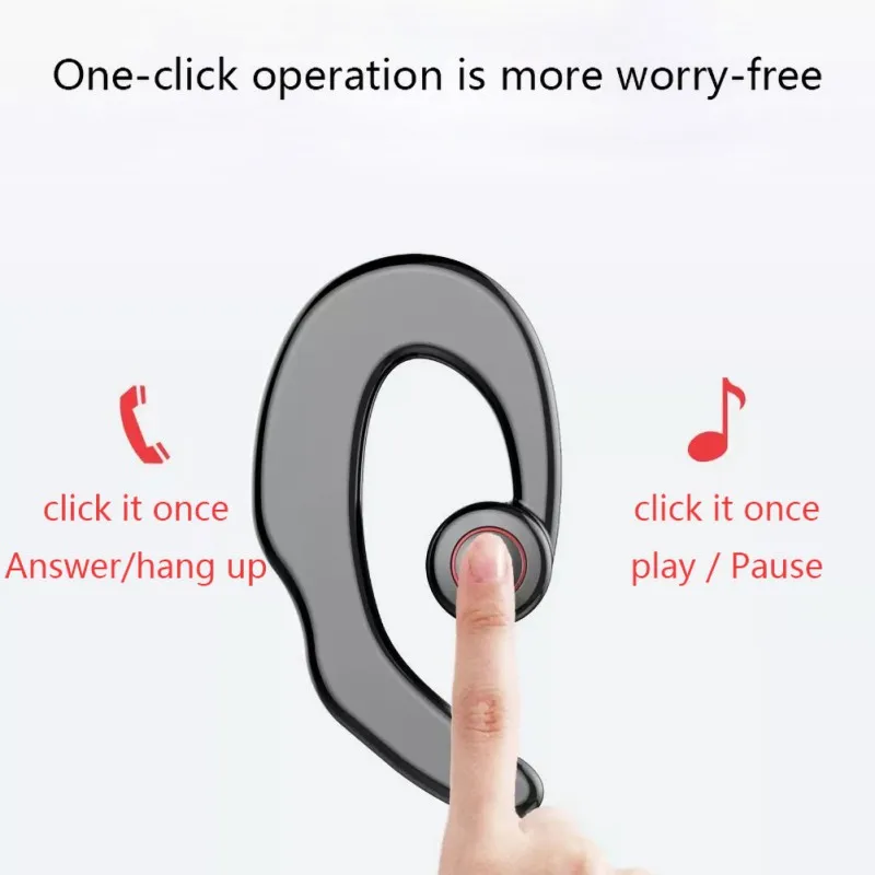 Bone Conduction Bluetooth Headset Stereo Headphones Lightweight Wireless Sports Earphones earphones | Электроника